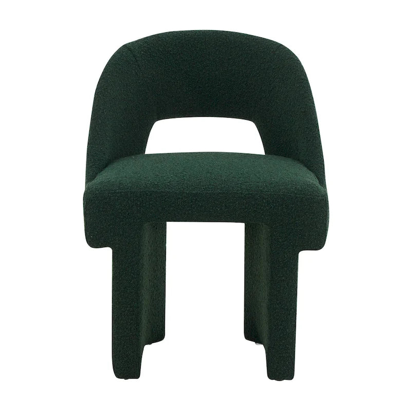 Boucle Modern Elegant Upholstered Accent Chair with MDF Wood Frame for Home Office Living Room & Bedroom