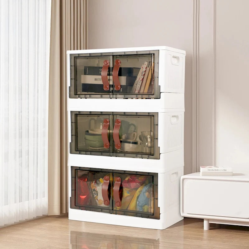 Plastic Storage Cabinet with Lids