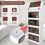 Plastic Storage Cabinet with Lids