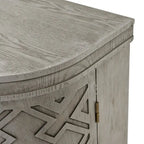 33.50 in. H Storage Cabinet with Antique Pattern Doors