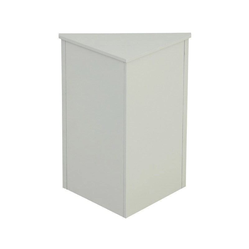 Corner Triangle Bathroom Storage Cabinet with Adjustable Shelves, Freestanding Floor Cabinet, Accent Cabinet for Living Room