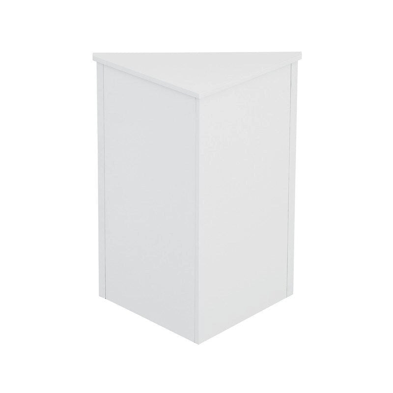 Corner Triangle Bathroom Storage Cabinet with Adjustable Shelves, Freestanding Floor Cabinet, Accent Cabinet for Living Room