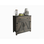 Double Barn Door Accent Cabinet