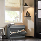 Shoe Cabinet with Flip-Drawer - 9.45D x 29.53W x 20.08H