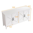 Storage Sideboard Cabinet with 4 Doors and 4 Shelgves
