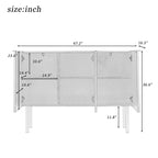 47 Wide Wood 3-door Sideboard