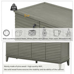 Sideboard with 4 Door Large Storage Buffet with Adjustable Shelves