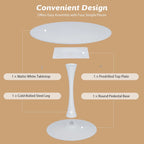 Mid-Century Modern Round Tulip Dining Table