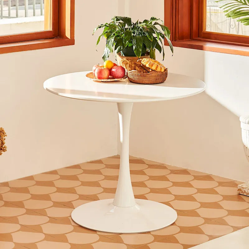 Mid-Century Modern Round Tulip Dining Table