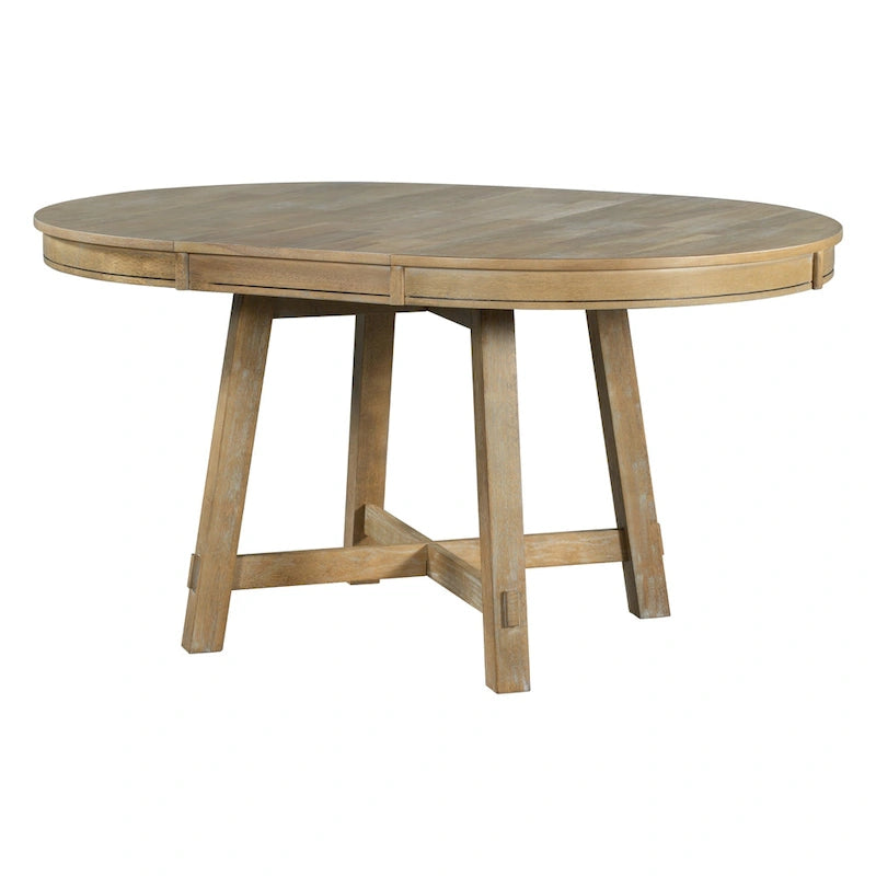 5-Piece Dining Set with Round Extendable Dining Table and Chairs
