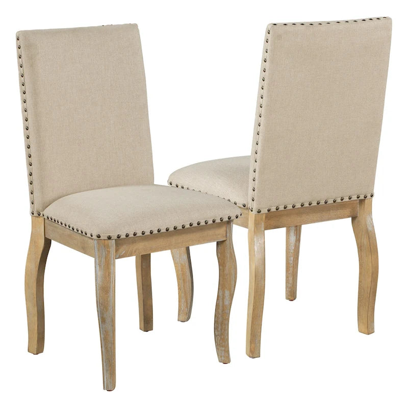 5-Piece Dining Set with Round Extendable Dining Table and Chairs