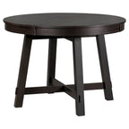 5-Piece Dining Set with Round Extendable Dining Table and Chairs