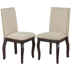 5-Piece Dining Set with Round Extendable Dining Table and Chairs