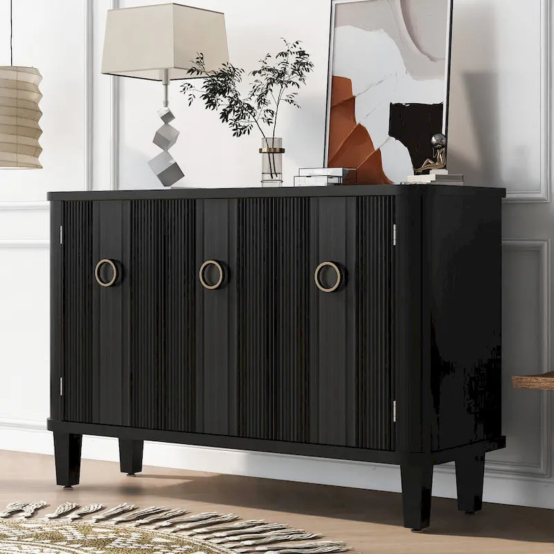 Fraxinus Mandschuric Cabinet with Three fir Doors