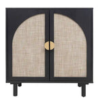 2 Doors Wood Pantry Organizer with Adjustable Laminates, Storage Cabinet for Bedroom, Living Room, Kitchen