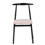 Arnold Modern Industrial Fabric and Metal 4-Piece Dining Chair Set