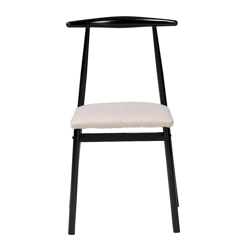 Arnold Modern Industrial Fabric and Metal 4-Piece Dining Chair Set