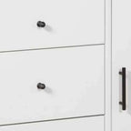 Wooden Accent Cabinet with 3 Drawers and 1 Door, White