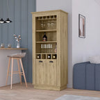 Bar Cabinet, Four built-in wine racks for Living Room