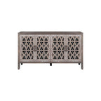 Hollow Four Door Antique Cabinet Sideboard Storage Cabinet