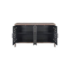 Hollow Four Door Antique Cabinet Sideboard Storage Cabinet