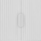 Modern Stylish Wooden Sideboard with Vertical Stripes Cabinet Doors