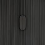 Modern Stylish Wooden Sideboard with Vertical Stripes Cabinet Doors