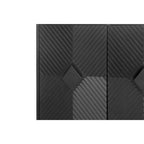 Accent Black Lacquered 4-Door Wooden Sideboard Buffet Server Cabinet