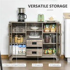 Sideboard Buffet Cabinet - 11.75D x 42.25W x 32H