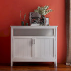 French Country Buffet Cabinets, Storage Cabinets with 2 Dividers