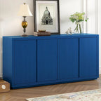 Distinctive Features of a Four-Door Cabinet Sideboard with Ash Veneer suitable for Hallway, Entryway, Living Room