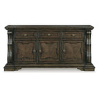 Signature Design by Ashley Maylee Dark Brown Dining Buffet - 71.63 W x 20.75 D x 34.38 H