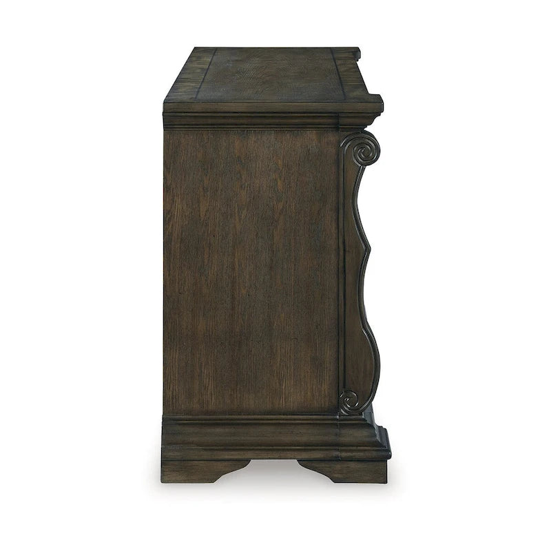 Signature Design by Ashley Maylee Dark Brown Dining Buffet - 71.63 W x 20.75 D x 34.38 H