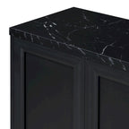 Modern Sideboard with 4 door cabinet with Metal Handles and Adjustable Shelves