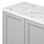 Modern Sideboard with 4 door cabinet with Metal Handles and Adjustable Shelves