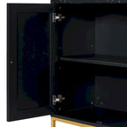 Modern Sideboard with 4 door cabinet with Metal Handles and Adjustable Shelves