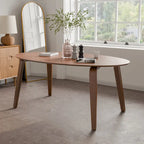 Furniture of America Beau I Mid-century Walnut 7-Piece Oval Dining Set