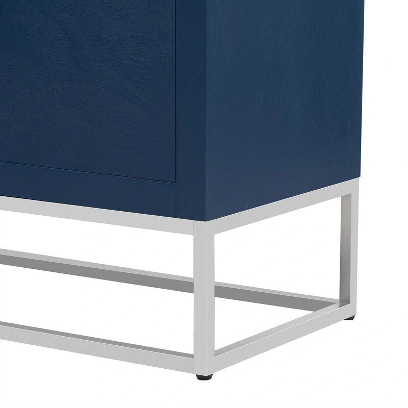 Light Luxury Designed Cabinet with Unique Support Legs and Adjustable Shelves, Suitable for Living Rooms, Corridors