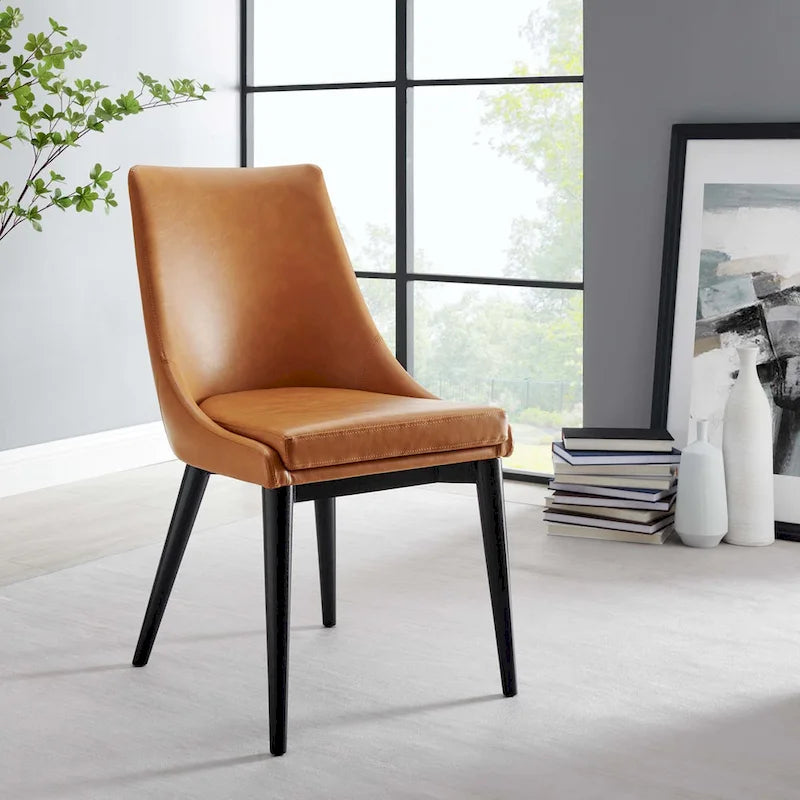 Viscount Dining Side Chair Vinyl Set of 2