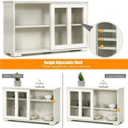 Stackable Buffet Storage Sideboard - 41.9D x 13W x 24.5H