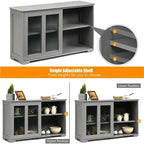 Stackable Buffet Storage Sideboard - 41.9D x 13W x 24.5H