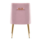 XINMICS Mid-Century Modern Velvet Dining Chair, Upholstered Parsons Chair, Set of 2