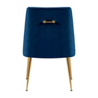 XINMICS Mid-Century Modern Velvet Dining Chair, Upholstered Parsons Chair, Set of 2