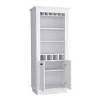 Bar Cabinet, Four built-in wine racks,Living Room, Black