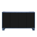 Wood Traditional Style Sideboard with Adjustable Shelves