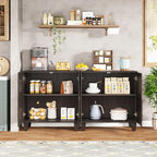 55  Sideboard Buffet Cabinet with Adjustable Shelving for Kitchen Dining Room