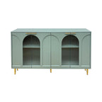 Adriana 60 Wooden Cabinet with 4 Glass Doors Sideboard Buffet Server Cabinet