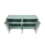 Adriana 60 Wooden Cabinet with 4 Glass Doors Sideboard Buffet Server Cabinet