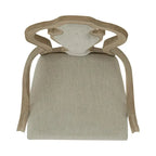 Magnolia Manor Weathered Bisque Splat Back Upholstered Arm Chair (Set of 2)