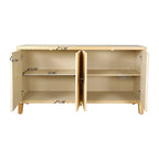Vintage 4 Door Storage Cabinet,Dining Sideboard,Large Buffet